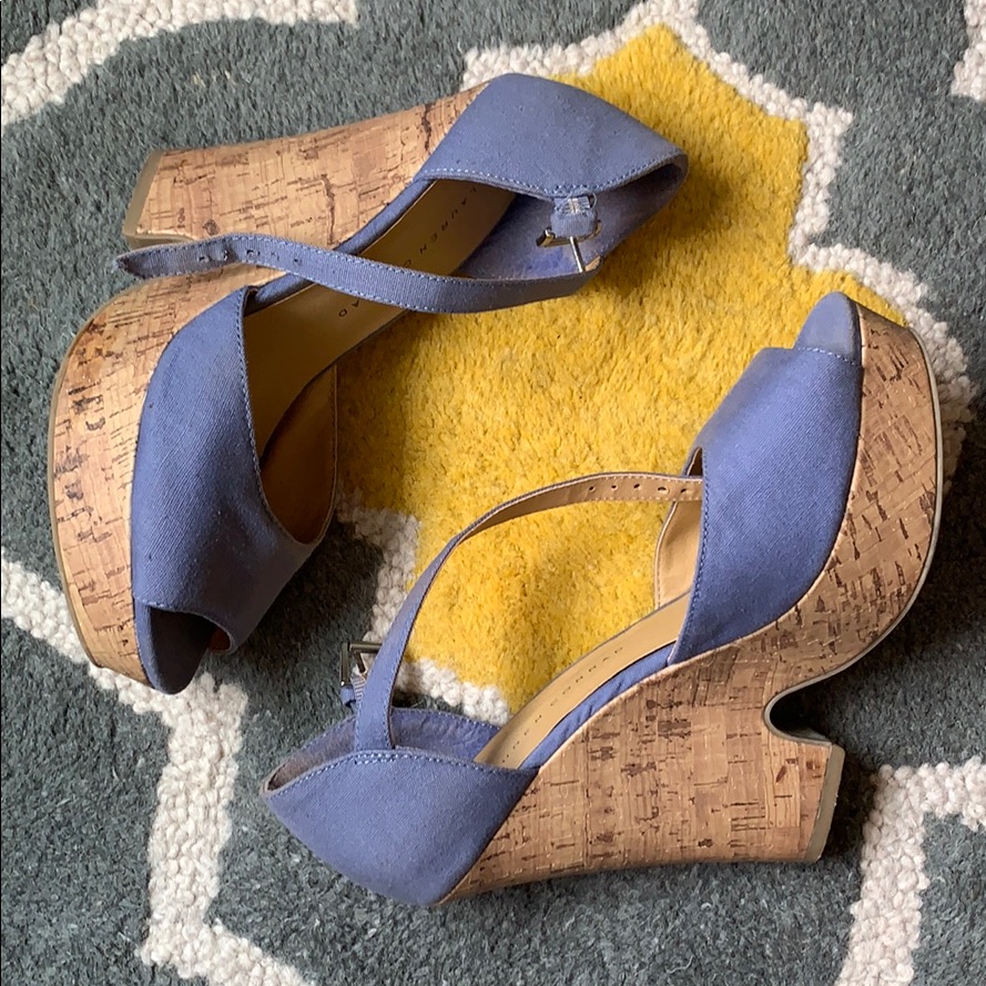 Denim Platform Espadrilles